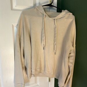 Aerie Ribbed Hooded Pullover